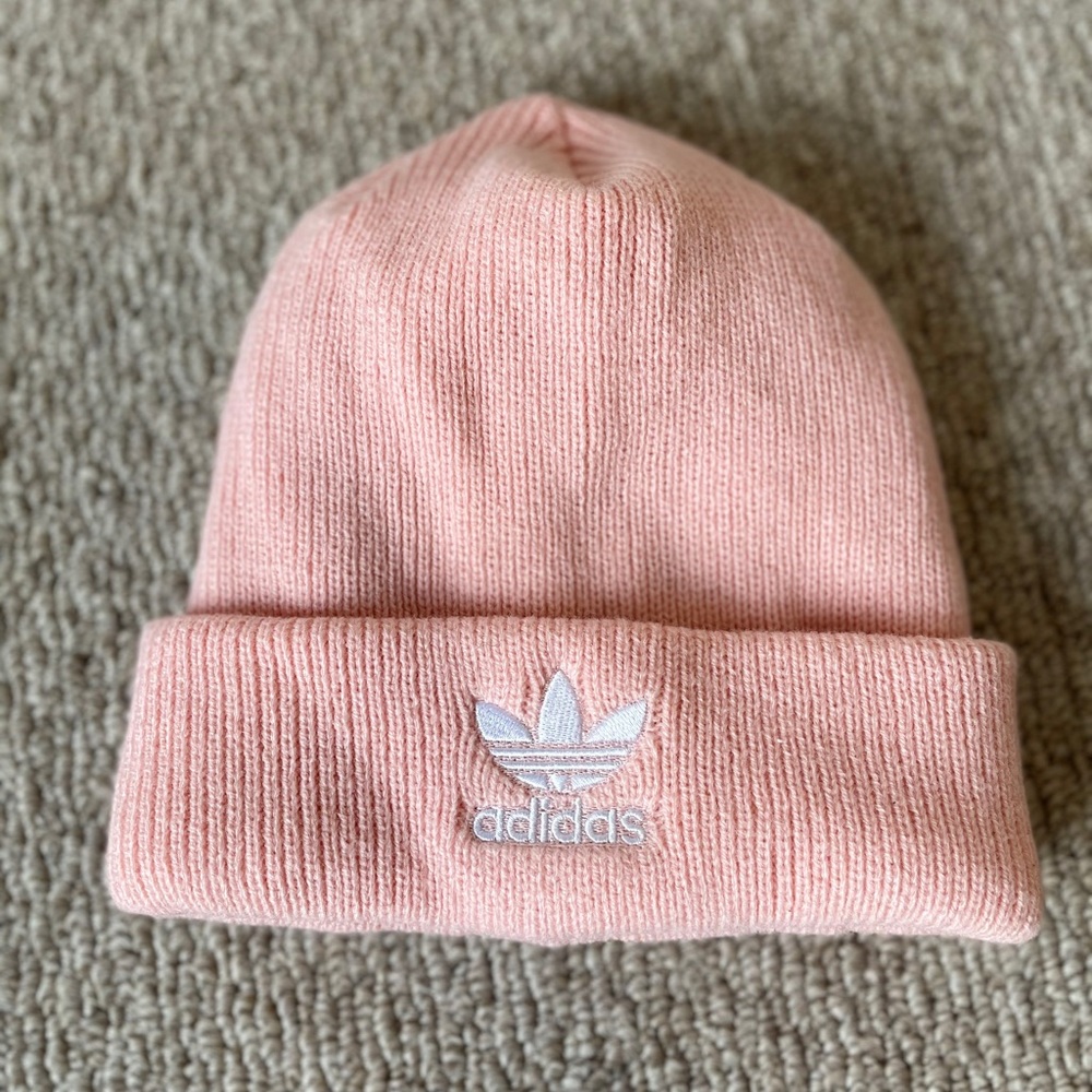 Adidas Original Trefoil Pink Cuffed Beanie